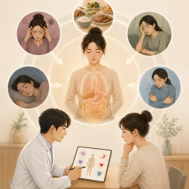 건강 정보 일러스트